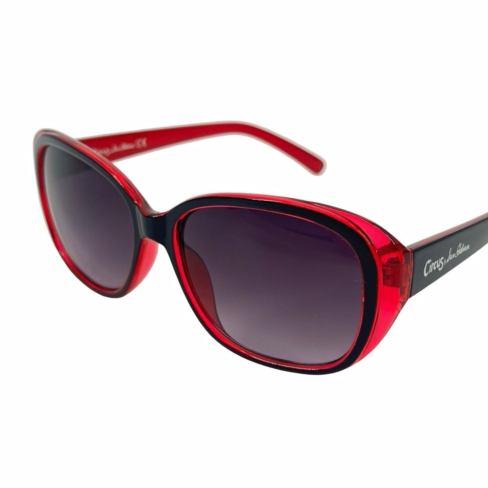 Circus by Sam Edelman SRCC0929-R Womens Oval Sunglasses Red Gray Gradient Tint